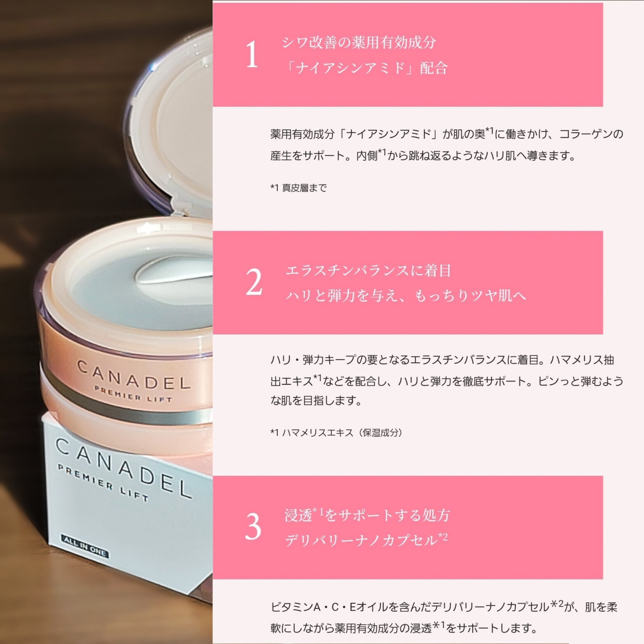 プレミアリフト/CANADEL/オールインワン化粧品を使ったクチコミ（2枚目）