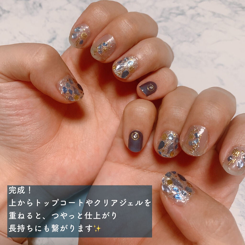 ネイルシール/Qoo10/ネイルシールを使ったクチコミ(4枚目)