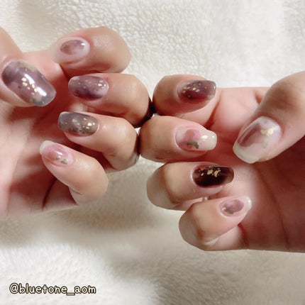 ⋆͛🦖⋆͛aomi on LIPS 「3coinsでちょっと前から発売されてる硬化するタイプのネイル..」(7枚目)