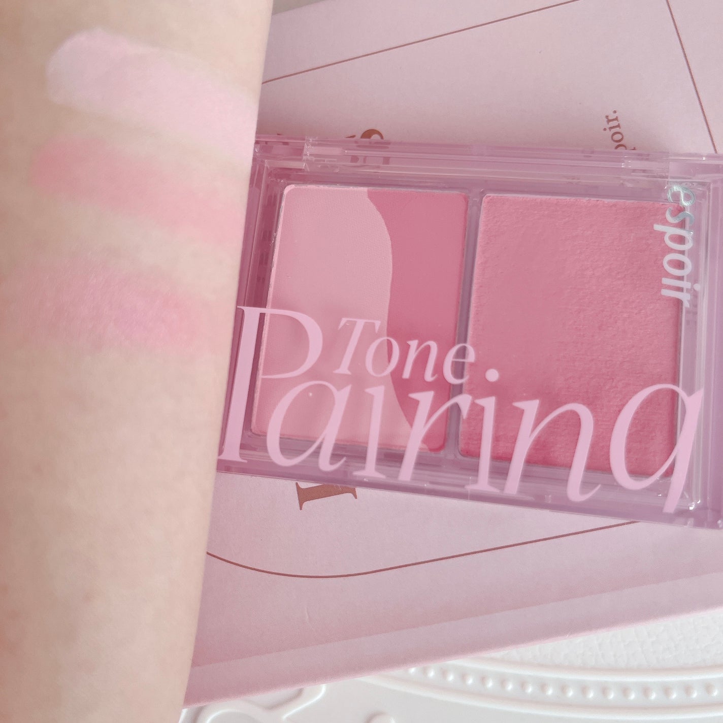 トーンペアリングチーク/espoir/パウダーチークを使ったクチコミ(3枚目)