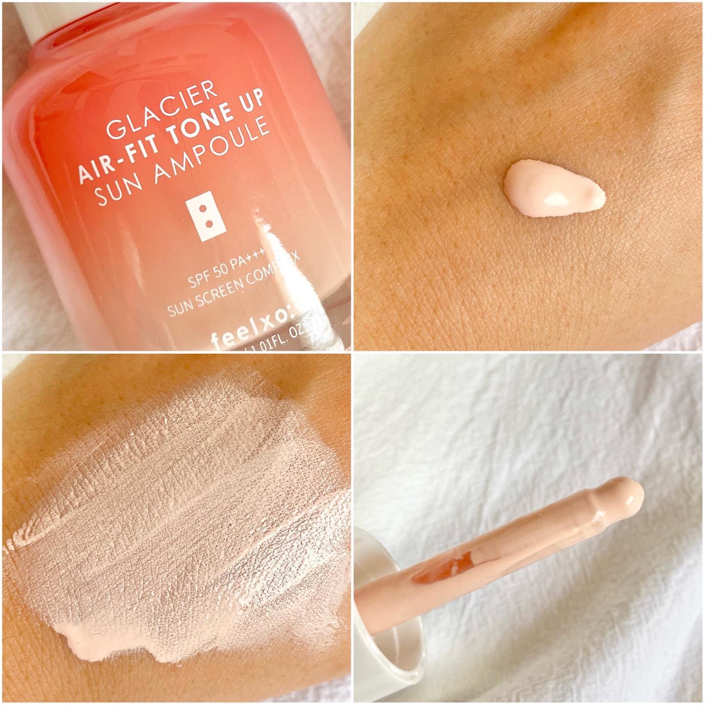 ピルソ グラシアエアフィットトーンアップサンアンプル SPF50 PA+++/feelxo/化粧下地を使ったクチコミ（3枚目）