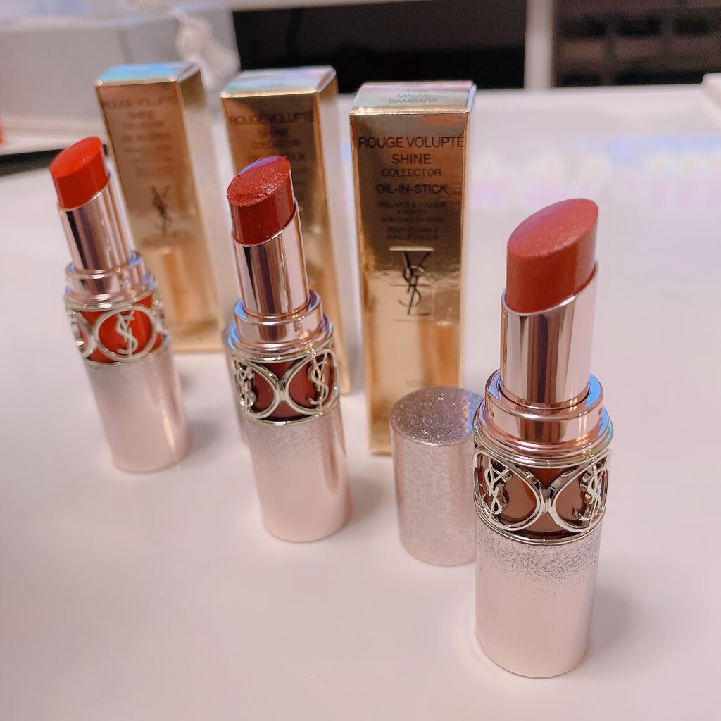 ルージュ ヴォリュプテ シャイン コレクター/YVES SAINT LAURENT BEAUTE/口紅を使ったクチコミ(2枚目)