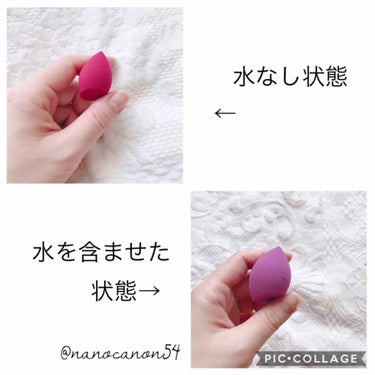 Real Techniques 4mini miracle complexion spongesのクチコミ「こんにちは、なのかのんです！

今回ご紹介するのはこちら↓↓↓

*･゜ﾟ･*:.｡..｡.:.....」（2枚目）