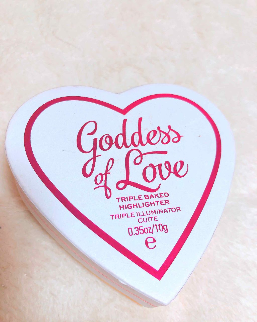 ハートハイライター ゴッデス オブ ラブ/MAKEUP REVOLUTION/パウダーハイライトを使ったクチコミ（2枚目）