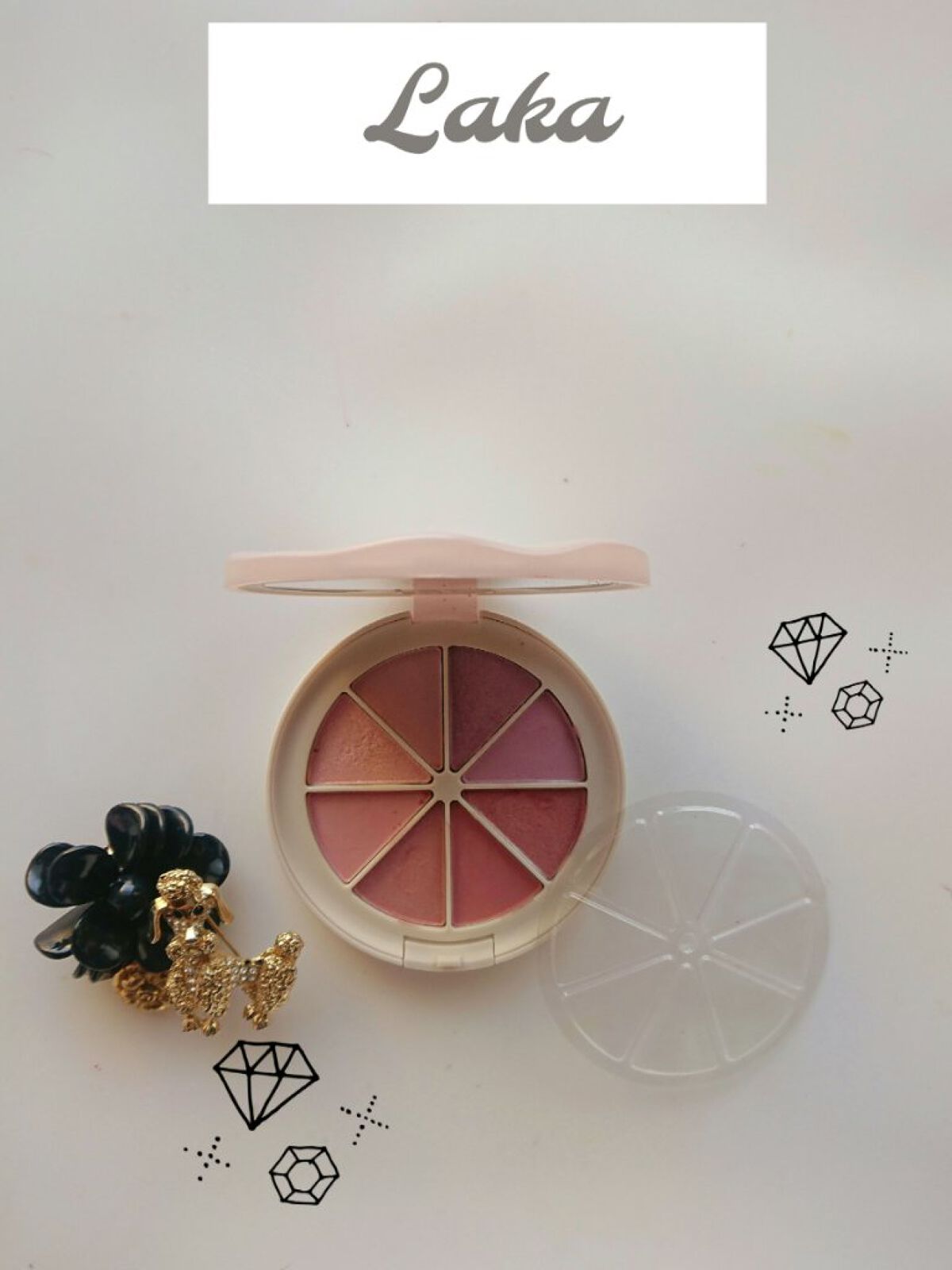 ミドルトーンアイシャドウコレクターパレット/Laka/アイシャドウパレットを使ったクチコミ(2枚目)