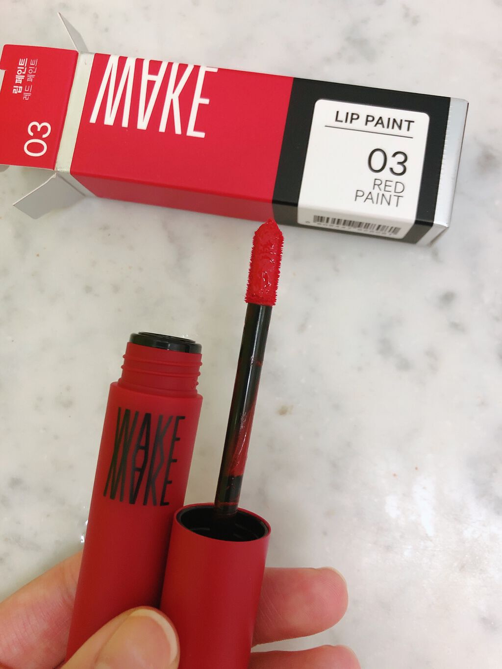  リップペイント/wakemake/口紅を使ったクチコミ（2枚目）
