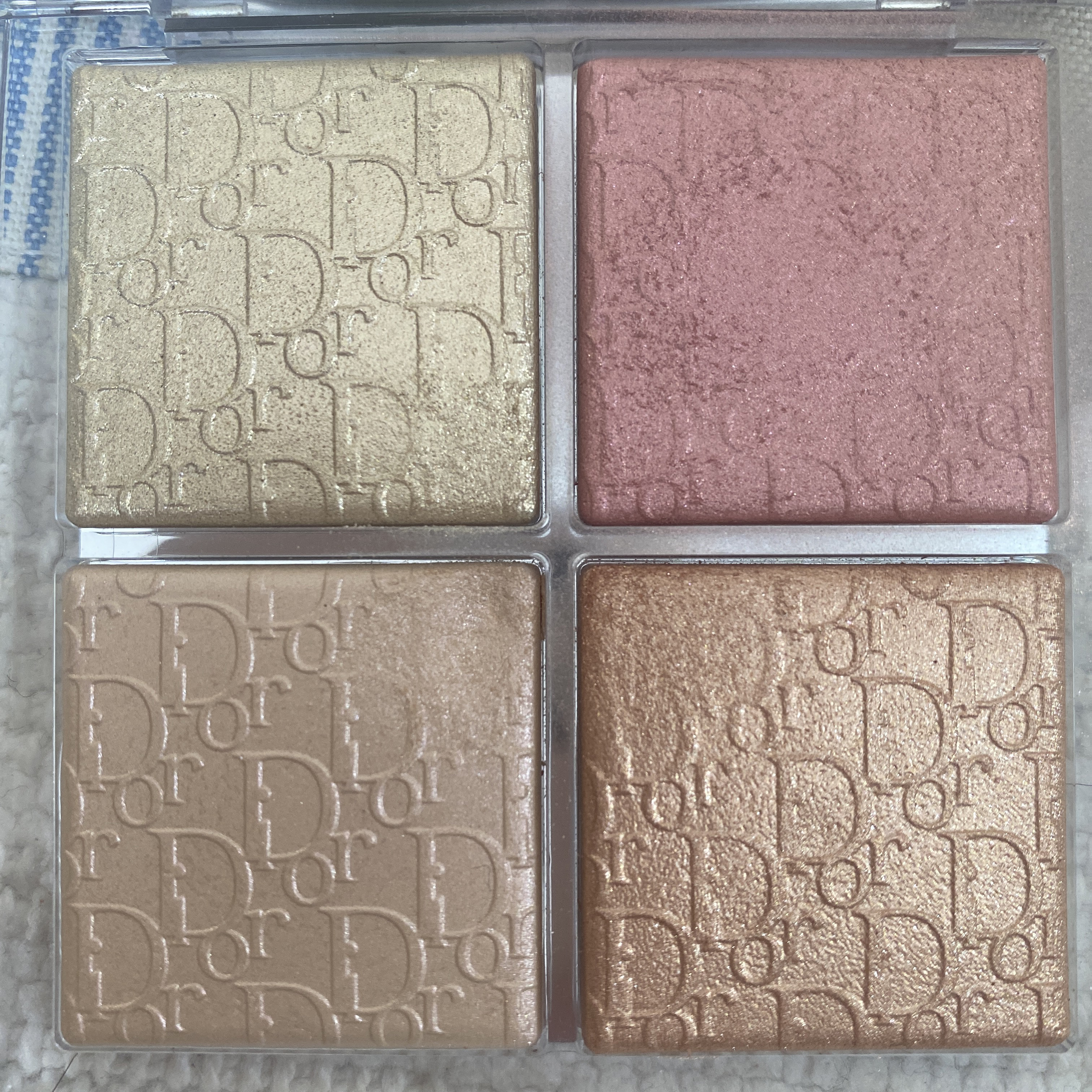 【旧】ディオール バックステージ フェイス グロウ パレット/Dior/ハイライトを使ったクチコミ（3枚目）