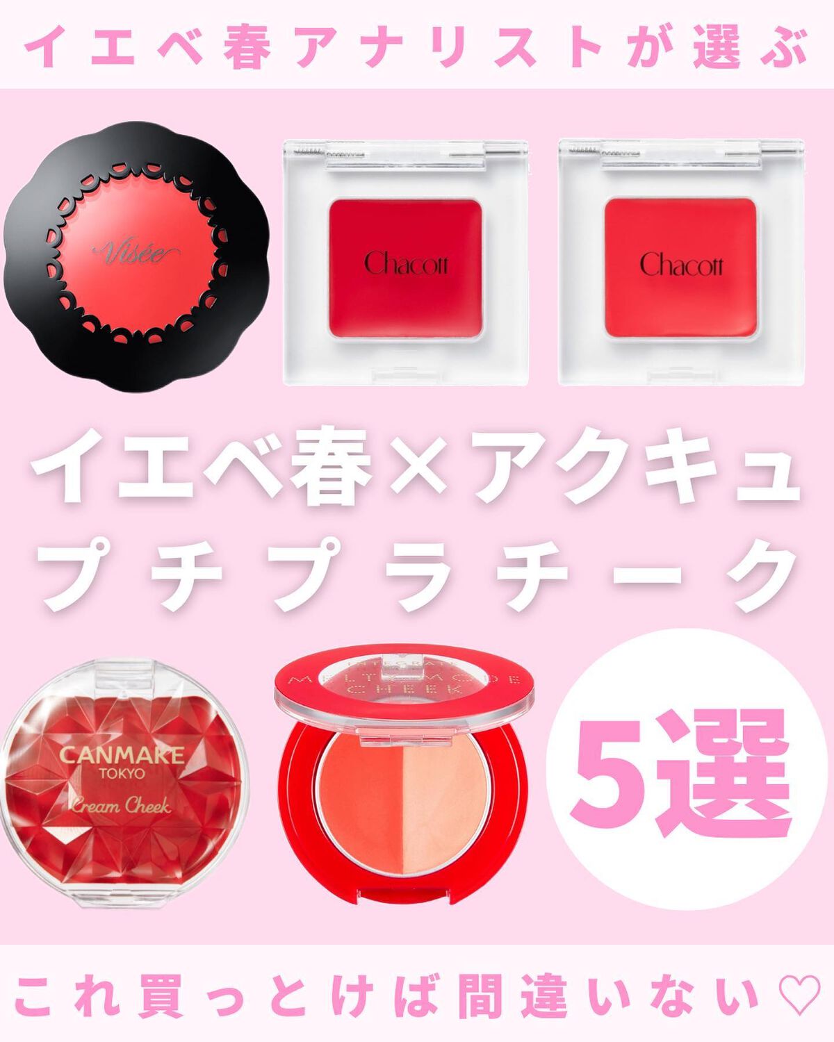 リシェ リップ＆チーククリーム Ｎ OR-7 サニーオレンジ/Visée/ジェル・クリームチークを使ったクチコミ（1枚目）