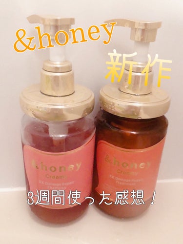 Creamy EXダメージリペアシャンプー1.0/ヘアトリートメント2.0/&honey/シャンプー・コンディショナーを使ったクチコミ（1枚目）