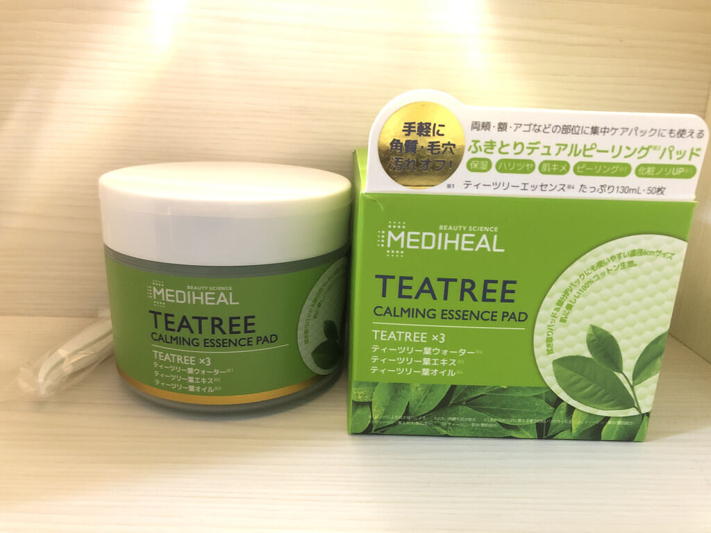 ティーツリーカーミングエッセンスパッド/MEDIHEAL/トナーパッドを使ったクチコミ（1枚目）