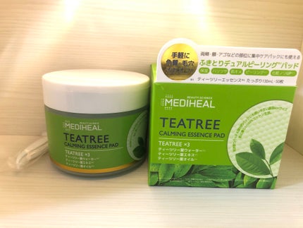 ティーツリーカーミングエッセンスパッド/MEDIHEAL/トナーパッドを使ったクチコミ(1枚目)