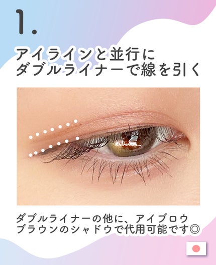 描くふたえアイライナー/CEZANNE/リキッドアイライナーを使ったクチコミ(2枚目)