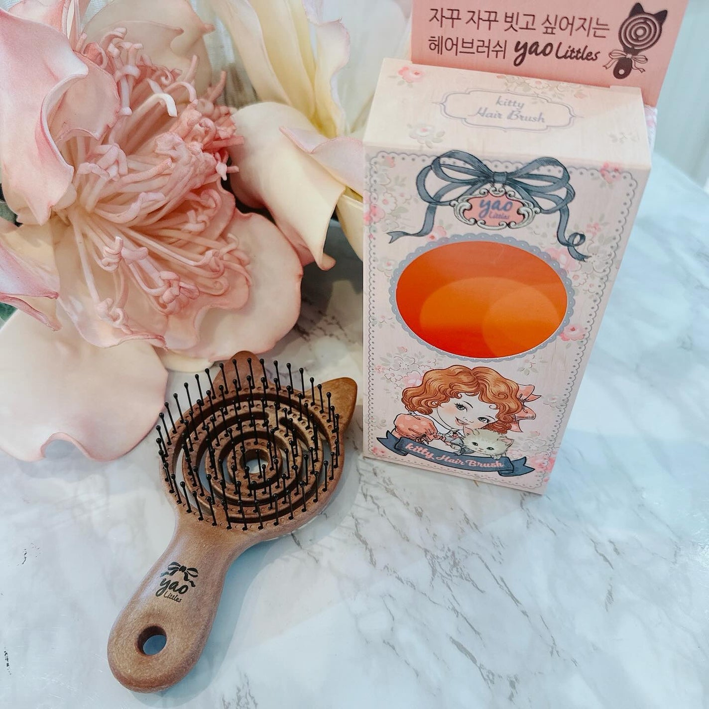 ウッドスクエアヘアブラシ/yao/ヘアブラシを使ったクチコミ(2枚目)