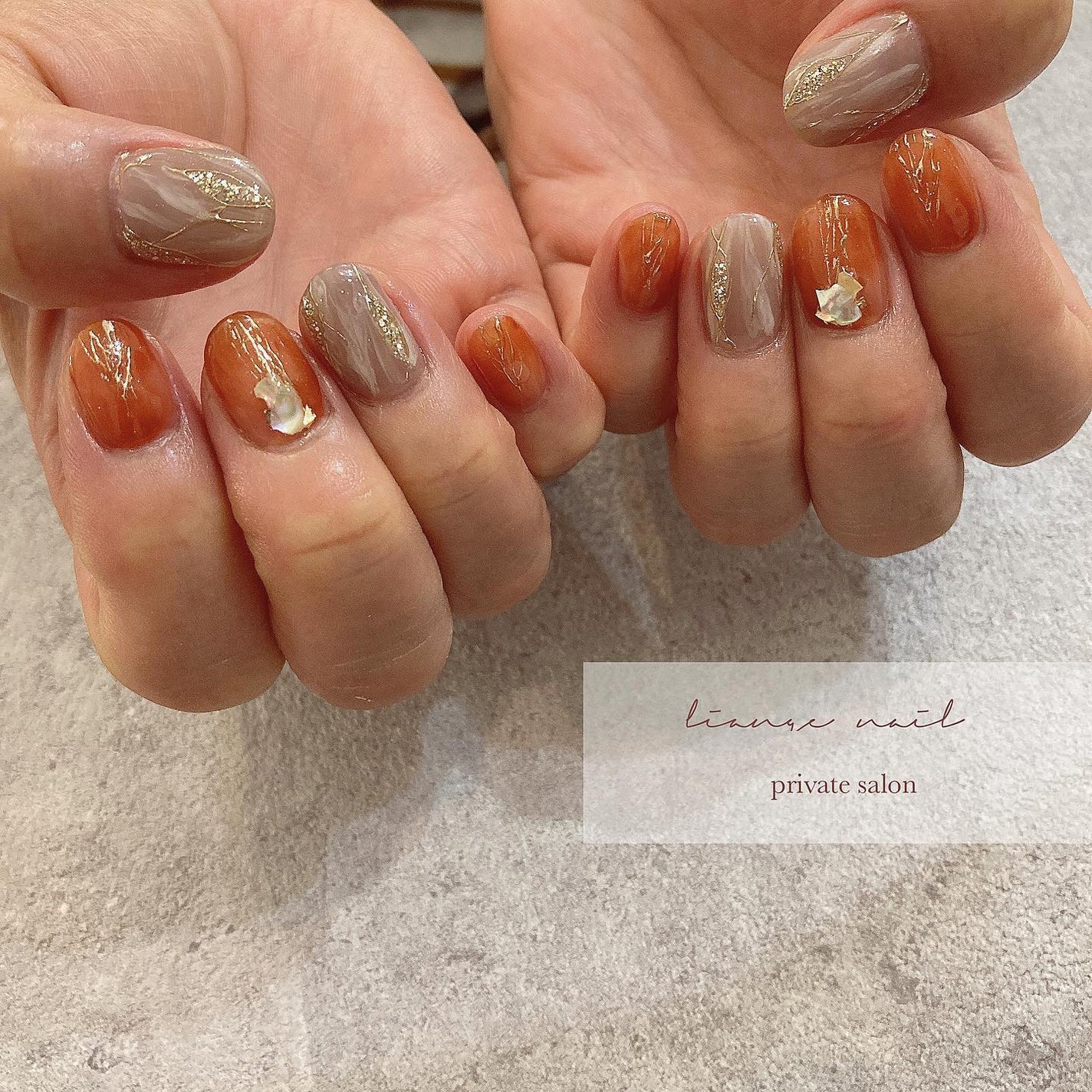 Yuki on LIPS 「.orangenail🍂..@rusele__使用item↓▫..」(1枚目)