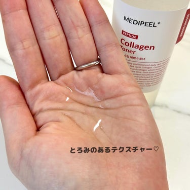 レッドラクトペプチドコラーゲントナー　/MEDIPEEL/化粧水を使ったクチコミ（4枚目）
