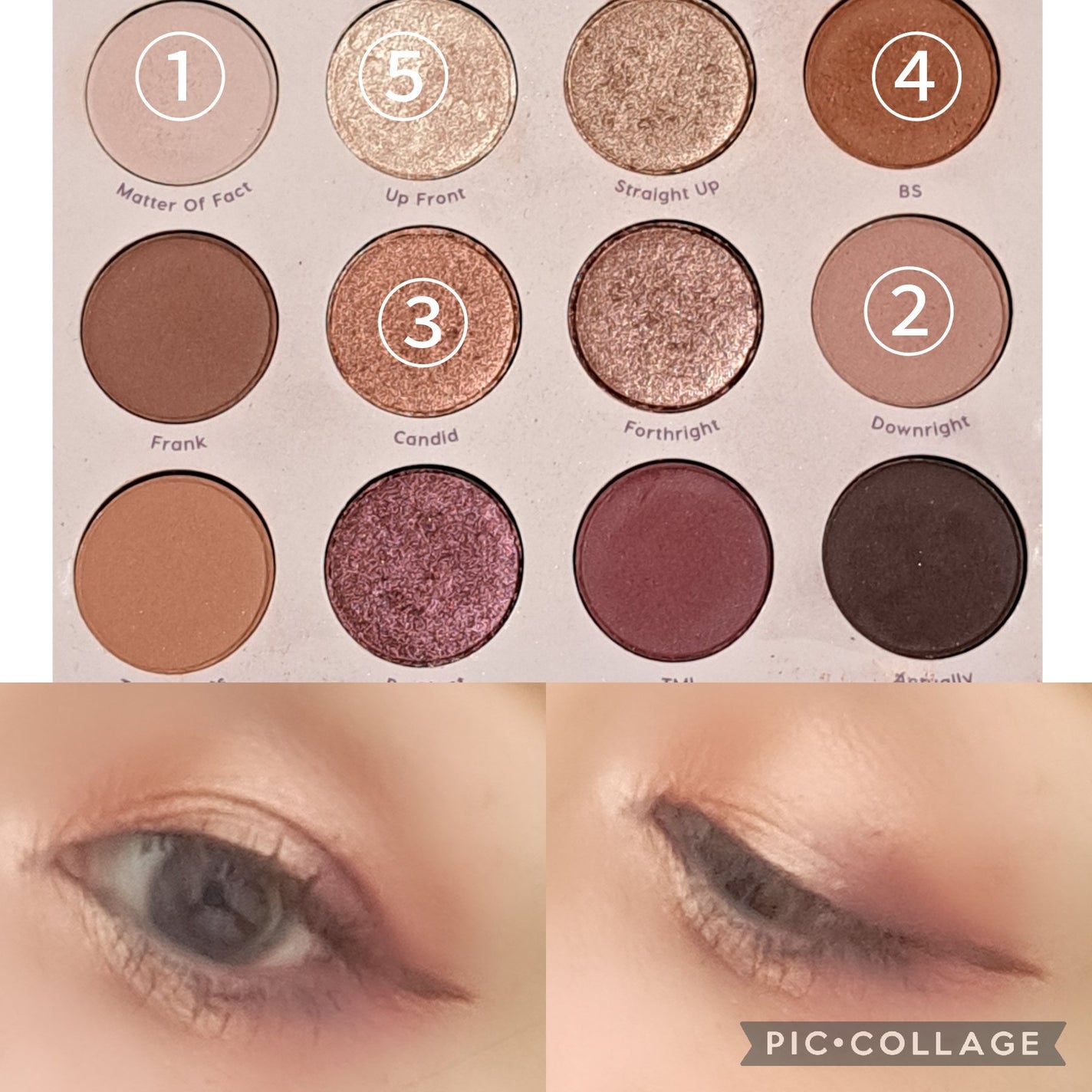 Give It To Me Straight/ColourPop/アイシャドウパレットを使ったクチコミ(3枚目)