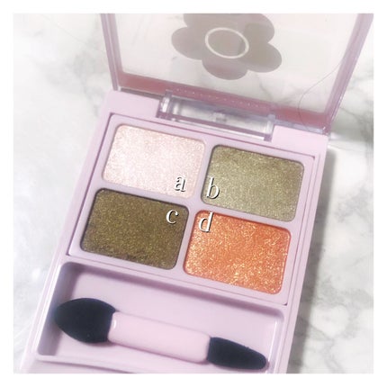 デイジードール アイカラー パレット BR-03 オリーブブラウン/DAISY DOLL by MARY QUANT/アイシャドウパレットを使ったクチコミ(2枚目)