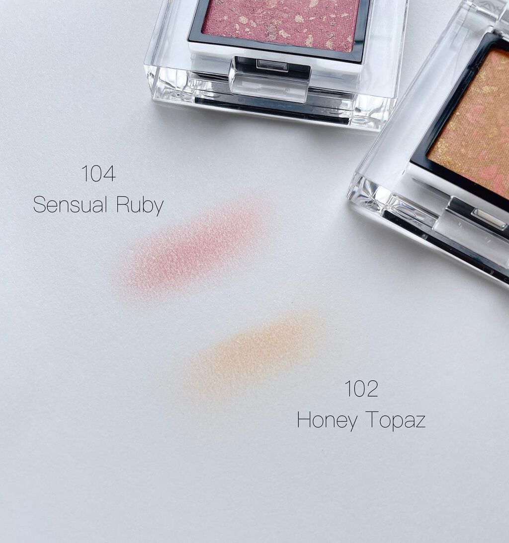 ザ アイシャドウ アンポリッシュ ジェム 102 Honey Topaz/ADDICTION/単色アイシャドウを使ったクチコミ（3枚目）