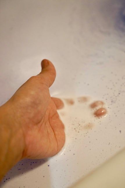 バブ モンスターバブルMEGA級 マーブル泡 ラベンダーカクテルの香り/バブ/炭酸系入浴剤を使ったクチコミ(7枚目)