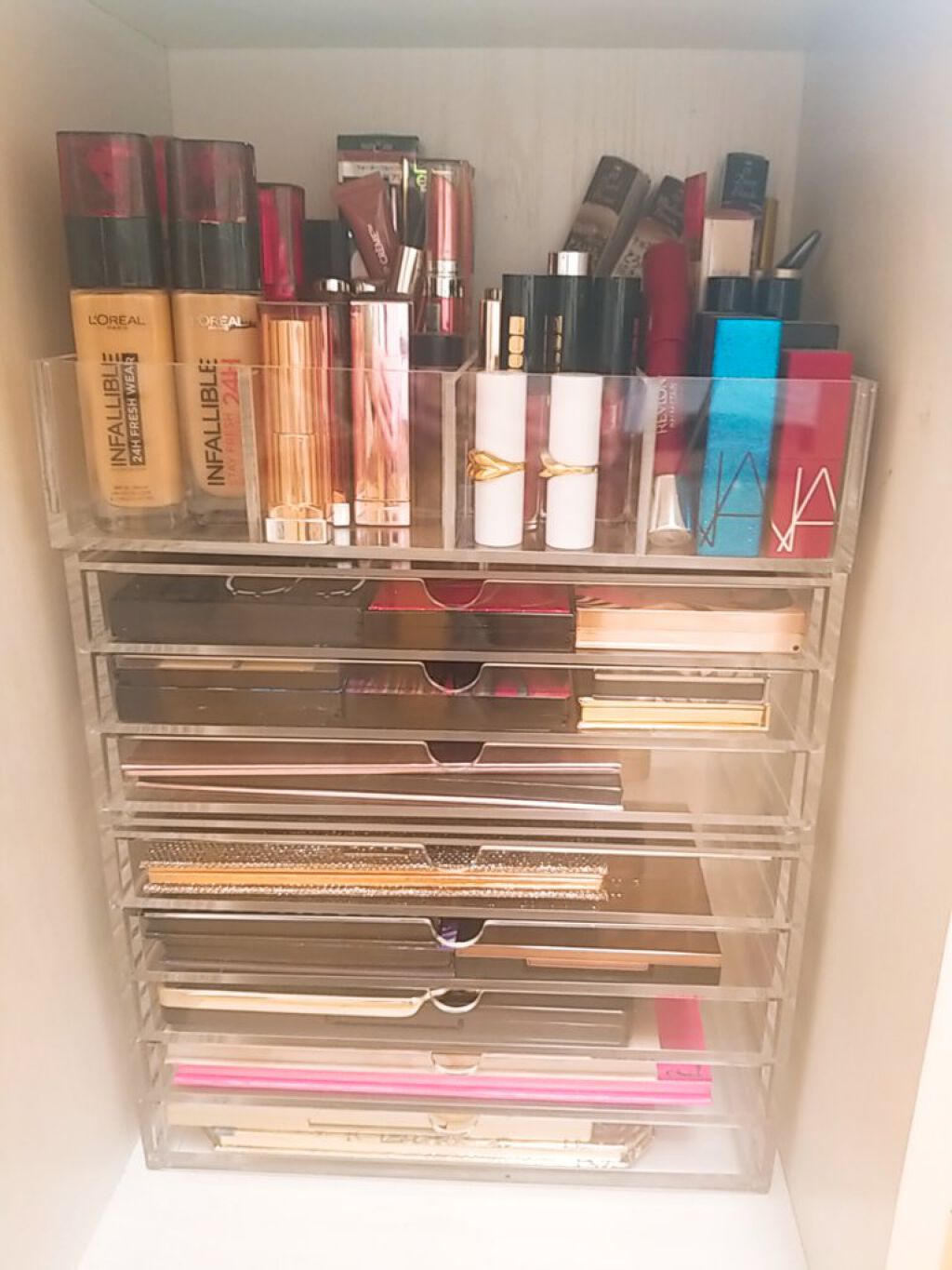 重なるアクリルケース2段引出・大/無印良品/その他化粧小物を使ったクチコミ(6枚目)