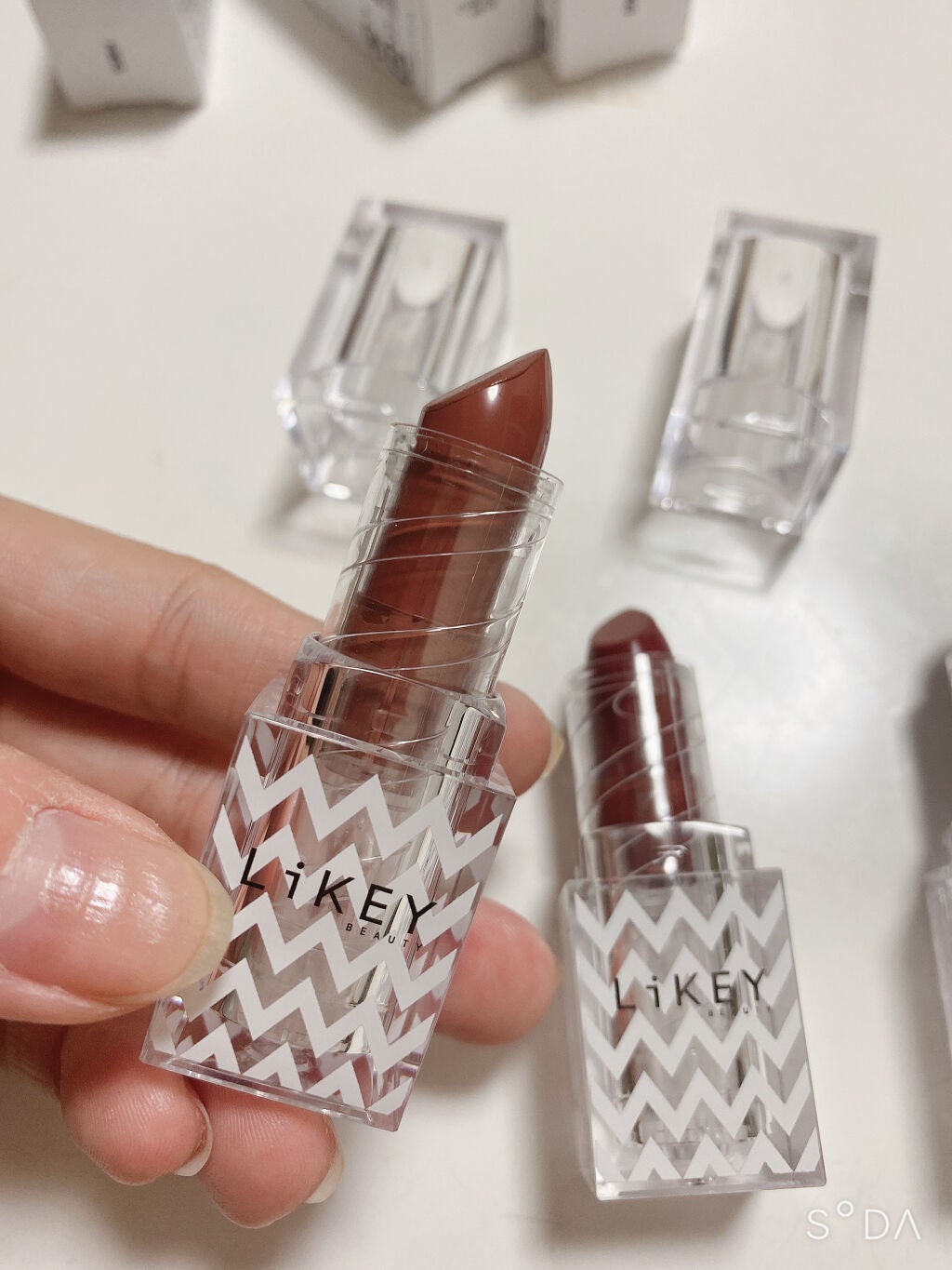 スムースフィットリップスティック/LiKEY BEAUTY/口紅を使ったクチコミ(2枚目)
