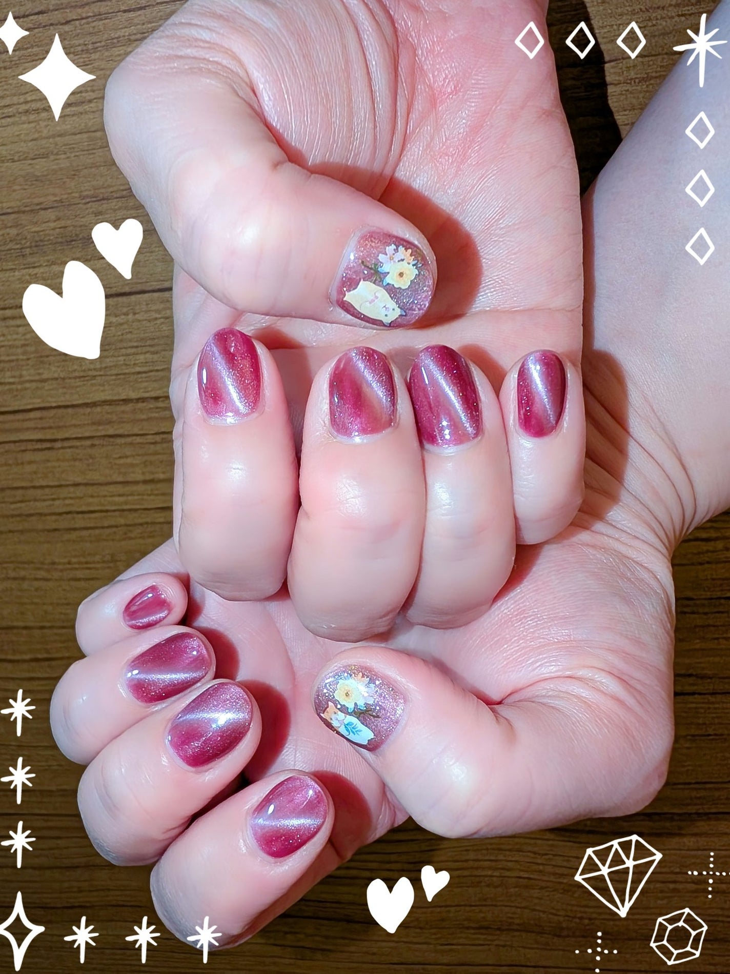 ネイルシール/セリア/ネイルシールを使ったクチコミ(1枚目)