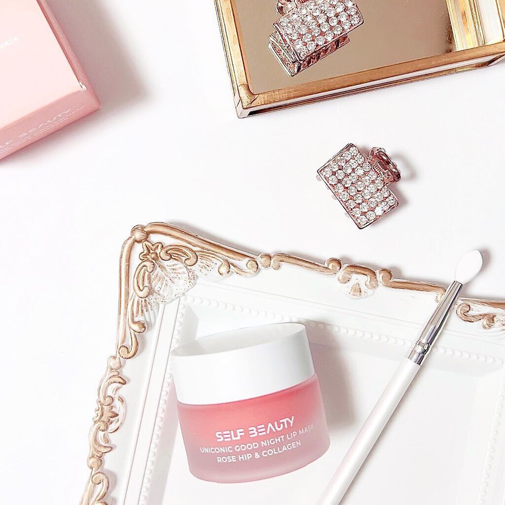 ユニコーングッドナイトリップマスク ローズヒップ&コラーゲン/SELF BEAUTY/リップマスクを使ったクチコミ（1枚目）