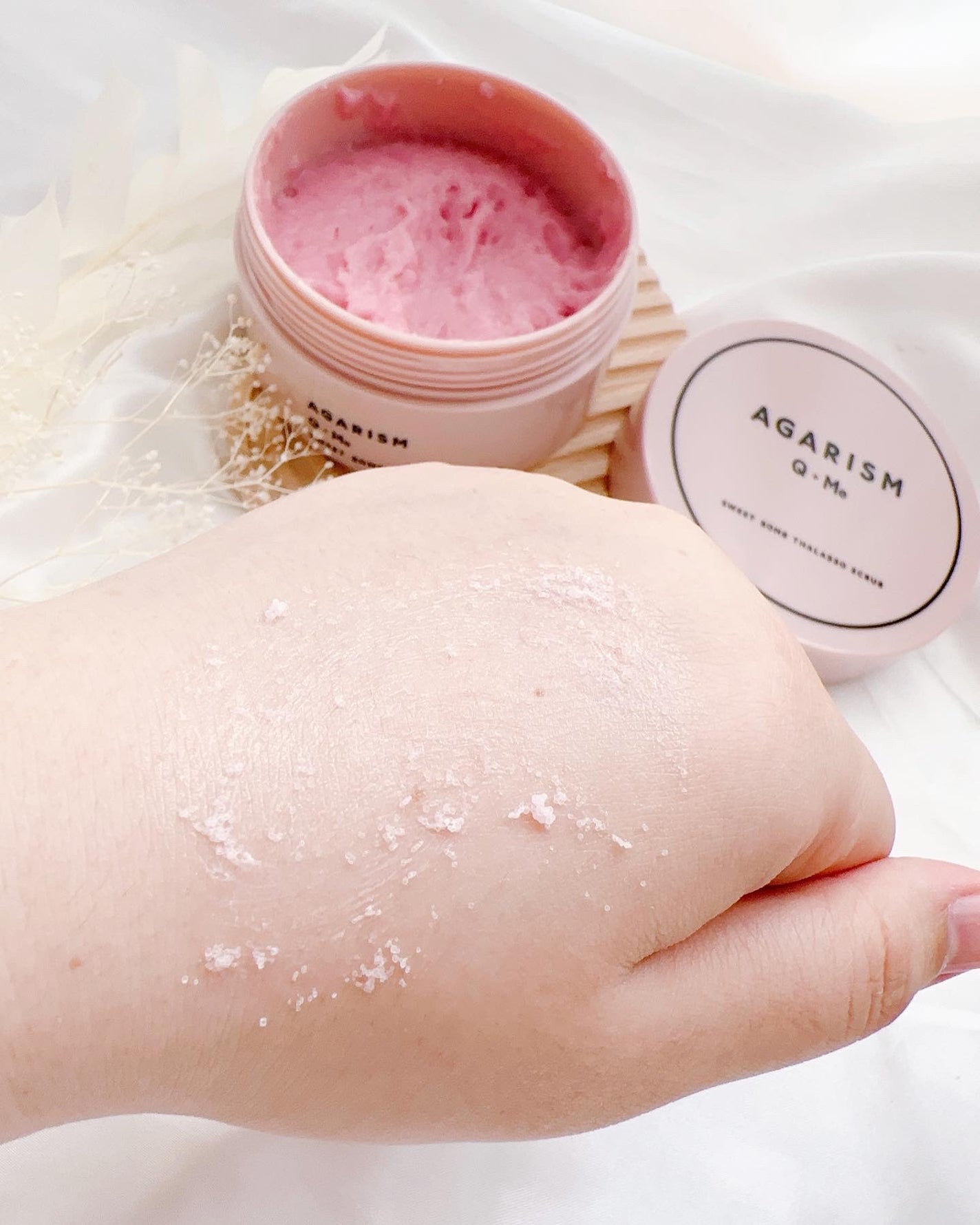 Q+Me スウィート ボム タラソ スクラブ/AGARISM/バスト・ヒップケアを使ったクチコミ(5枚目)