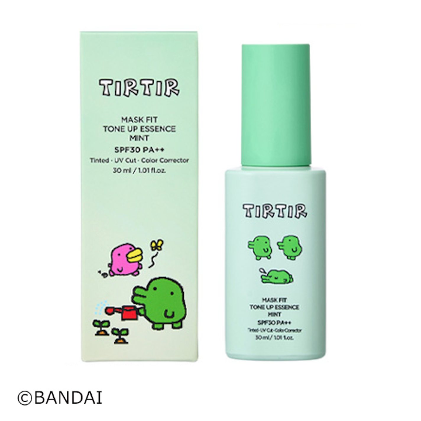 PLAZAたまごっち TIRTIR クッションファンデ,トーンアップエッセンス マスクフィットトーンアップエッセンス ミント(『たまごっち