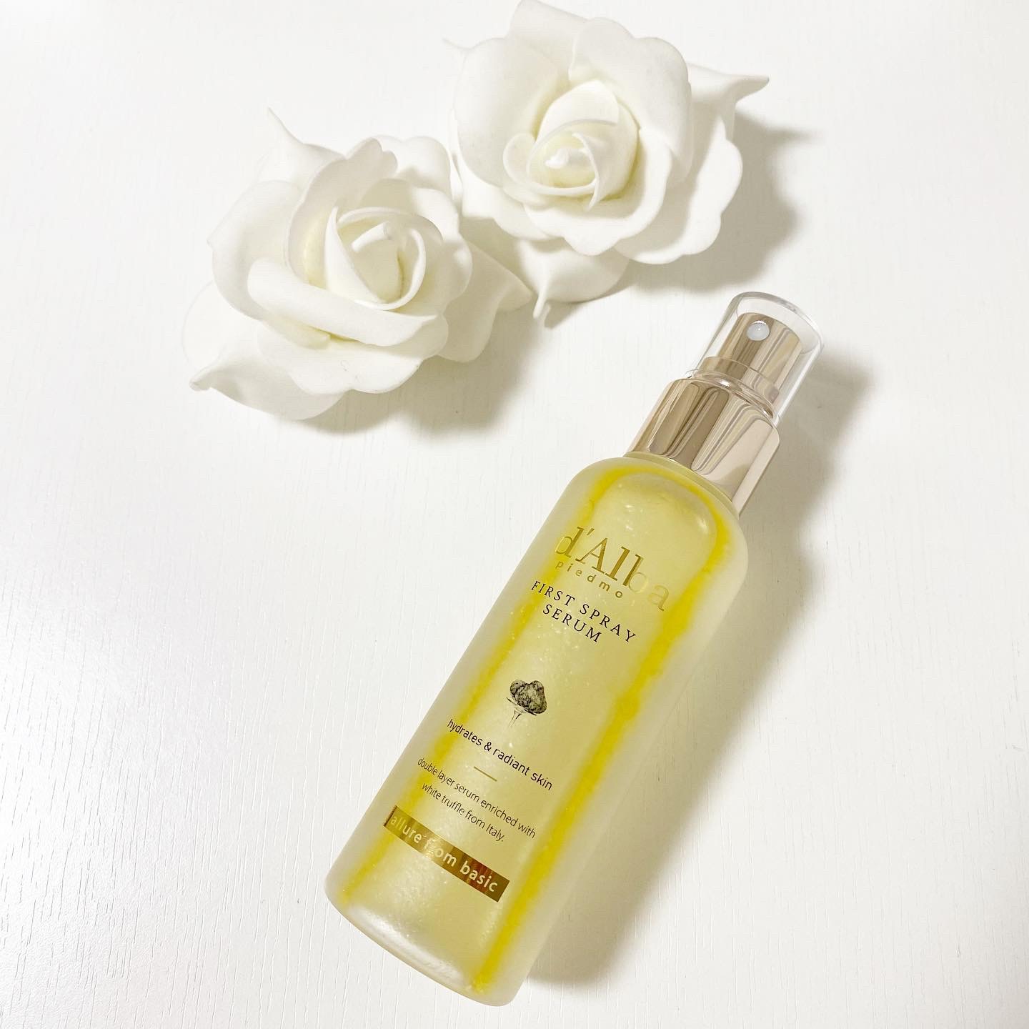 ダルバ ホワイトトリュフファーストスプレーセラム/ダルバ/ミスト状化粧水を使ったクチコミ（1枚目）