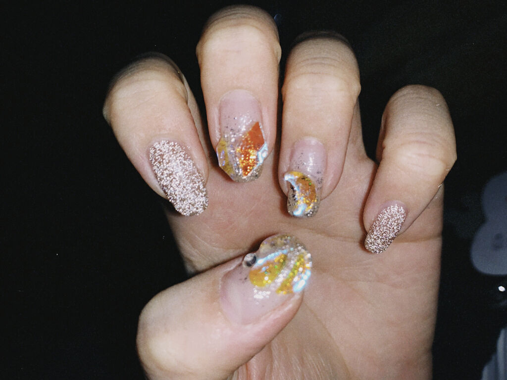 ネイルタウンジェル フラッシュジェル 03 ウォルナット/NAILTOWN/ジェルネイルを使ったクチコミ（3枚目）