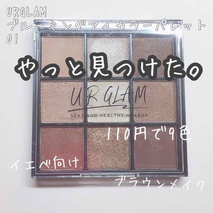 UR GLAM BLOOMING EYE COLOR PALETTE/U R GLAM/アイシャドウパレットを使ったクチコミ(1枚目)