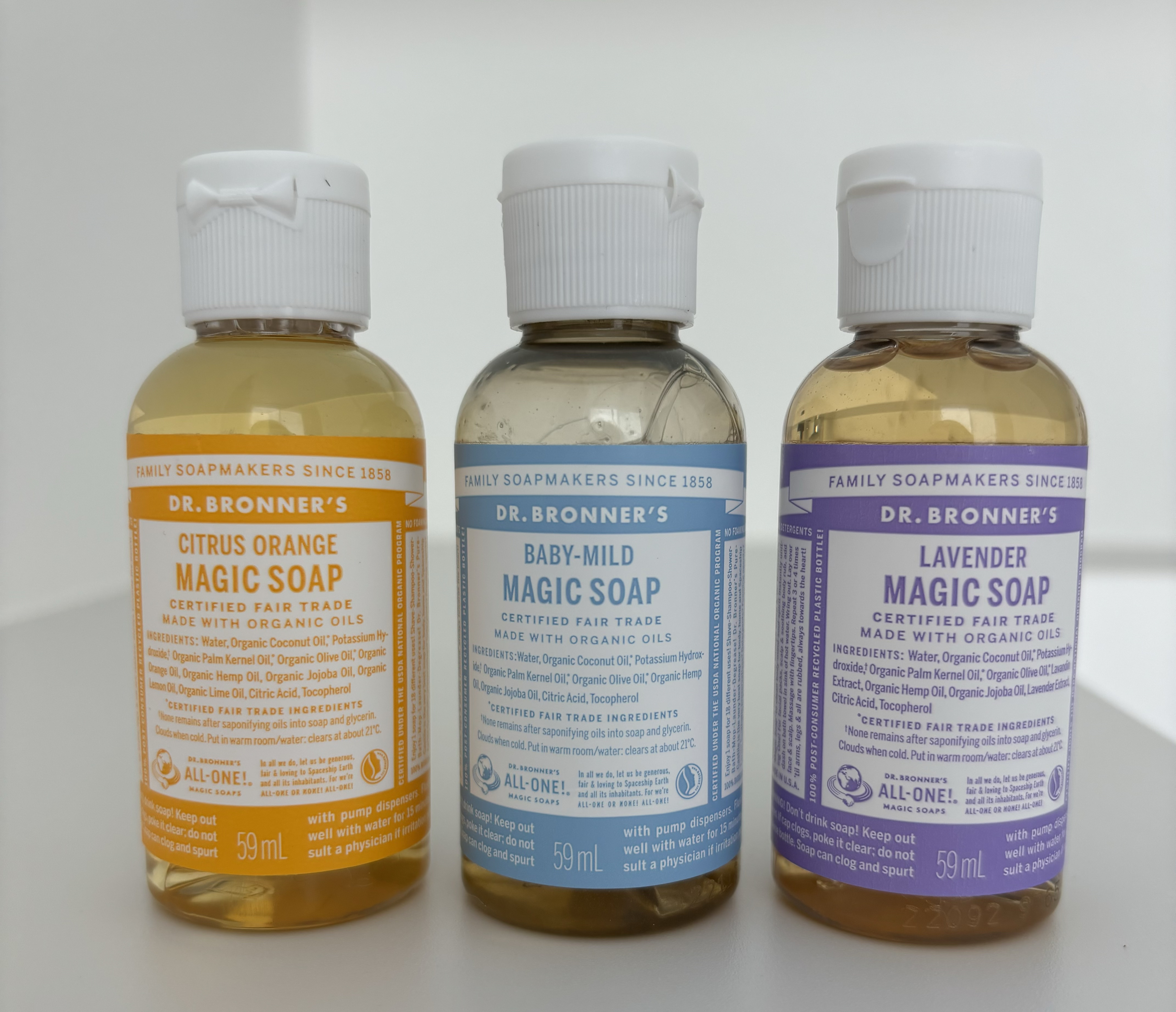 マジックソープ ベビーマイルド 無香料/ドクターブロナー/ボディソープを使ったクチコミ（1枚目）