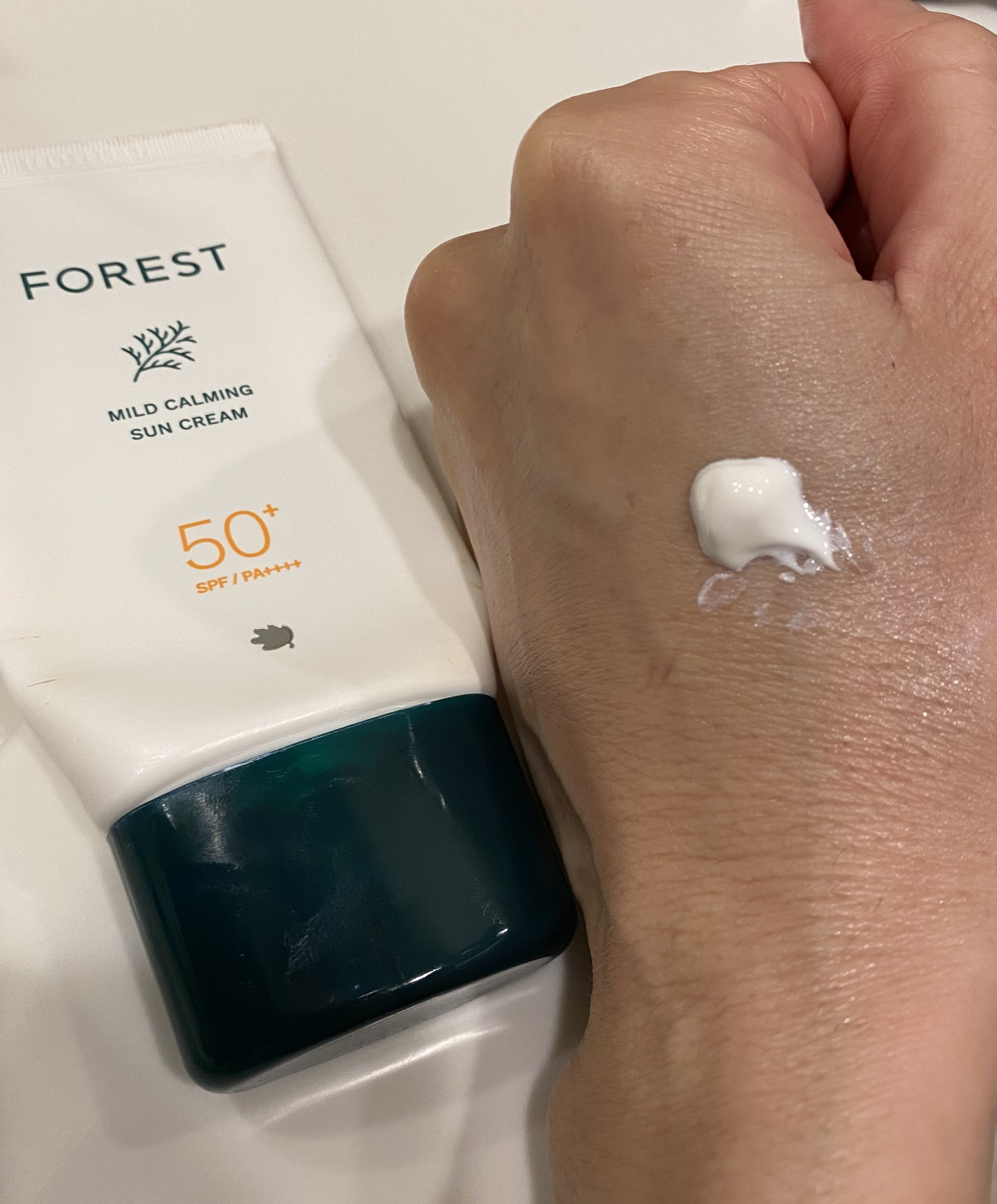 フォレスト マイルドカーミングサンクリーム/FoRest by Greenfinger/日焼け止めクリームを使ったクチコミ（1枚目）