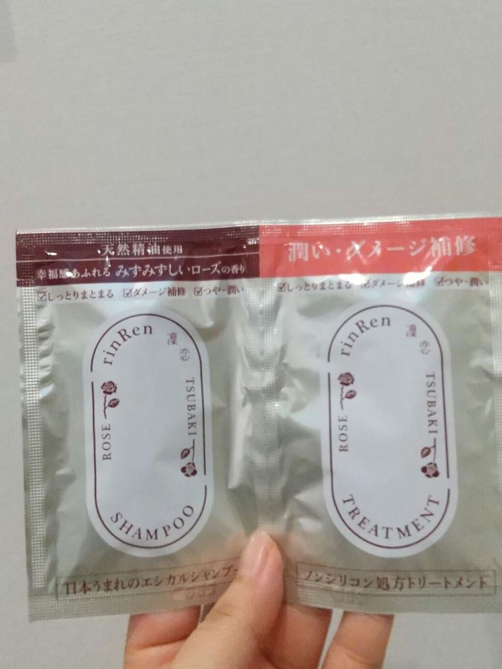 シャンプー/トリートメント ローズ&ツバキ/rinRen(凛恋)/市販シャンプーを使ったクチコミ(1枚目)