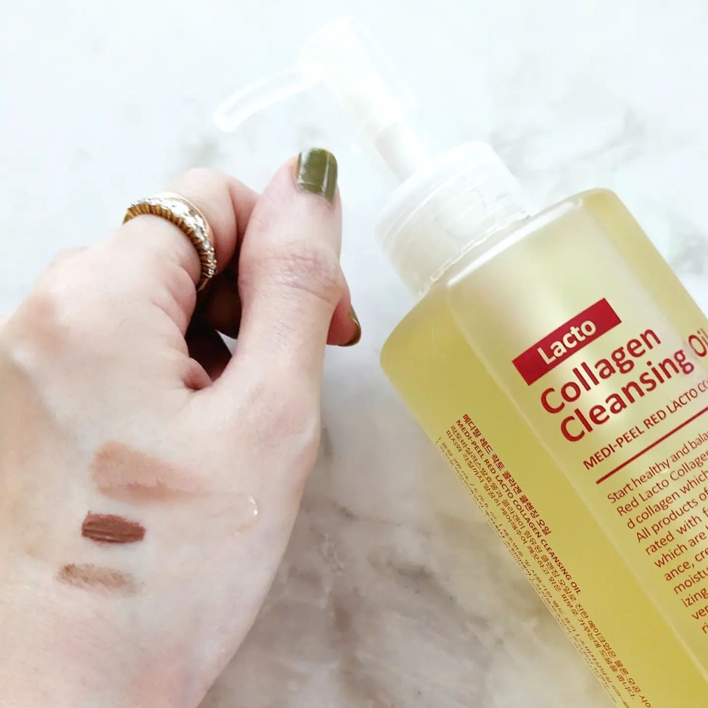 レッドラクトコラーゲンクレンジングオイル/MEDIPEEL/オイルクレンジングを使ったクチコミ(3枚目)
