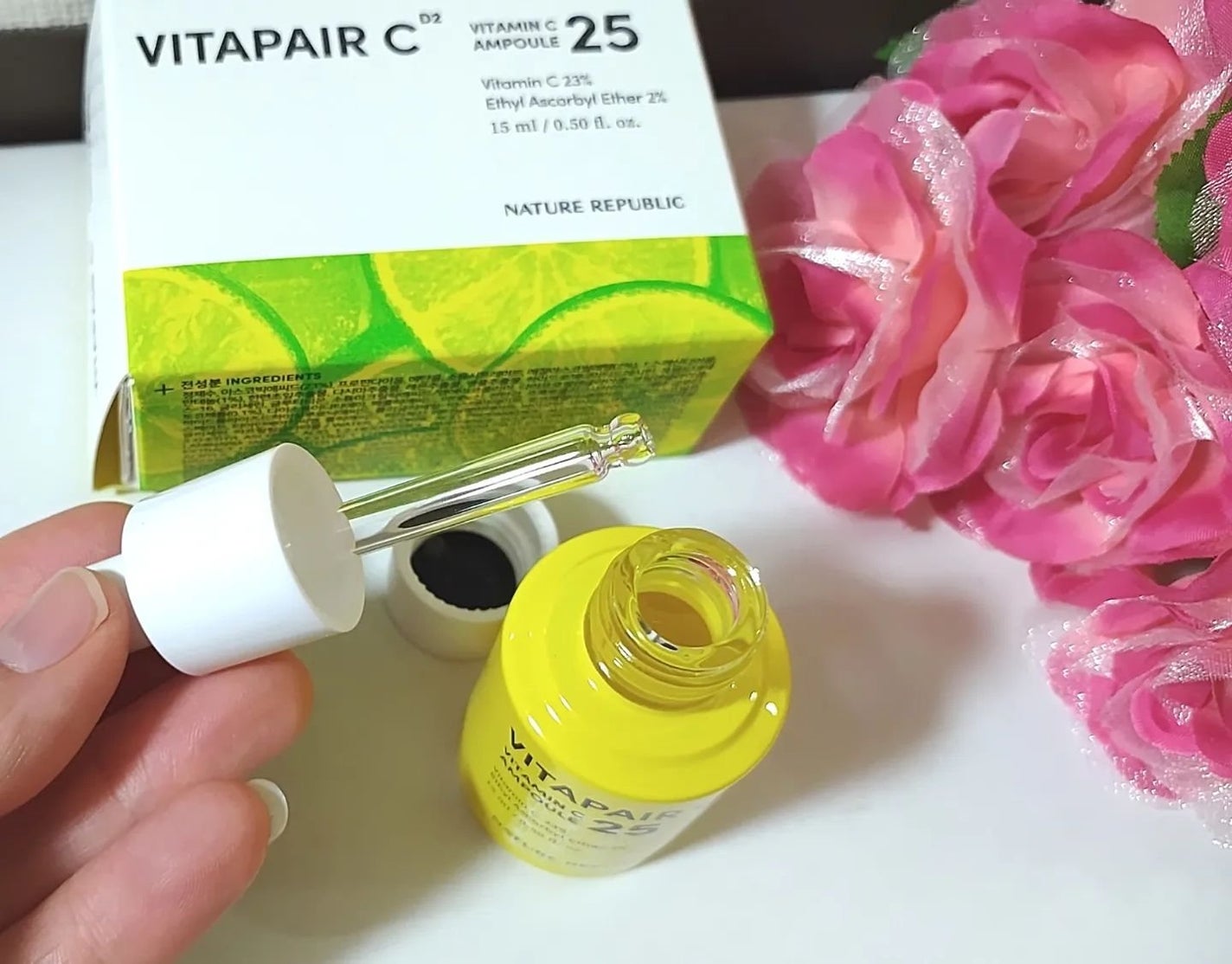 ビタペアC ビタミンC25アンプル/ネイチャーリパブリック/美容液を使ったクチコミ(4枚目)