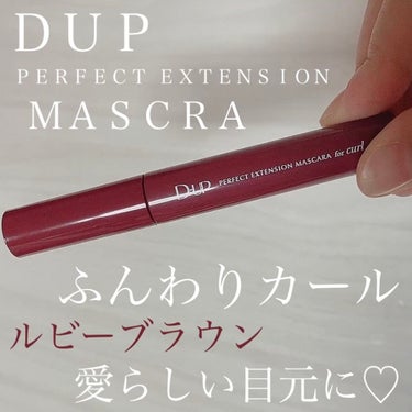 パーフェクトエクステンション マスカラ for カール チェリーブラウン/D-UP/マスカラを使ったクチコミ（1枚目）