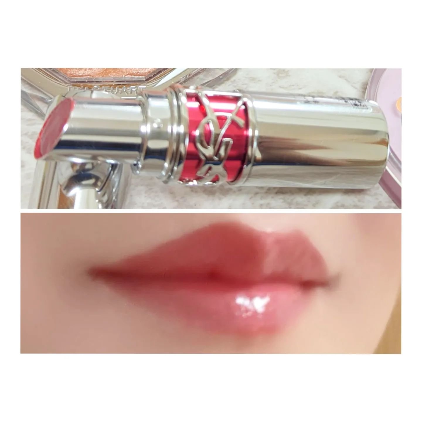 YSL ラブシャイン キャンディグレーズ/YVES SAINT LAURENT BEAUTE/口紅を使ったクチコミ（3枚目）