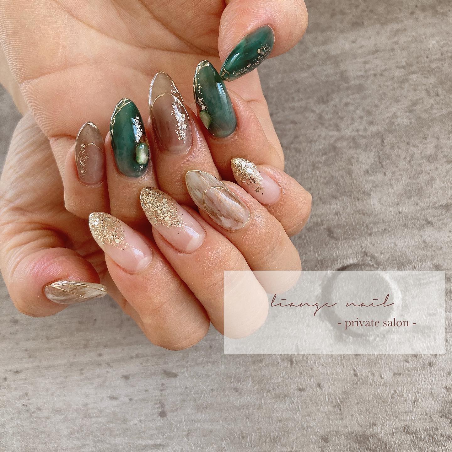 #リアンジェネイル,#柏ネイル,#ネイル,#ニュアンスネイル,#大人ニュアンスネイル,#夏ネイル,#シェルネイル,#ミラーネイルのネイルデザイン