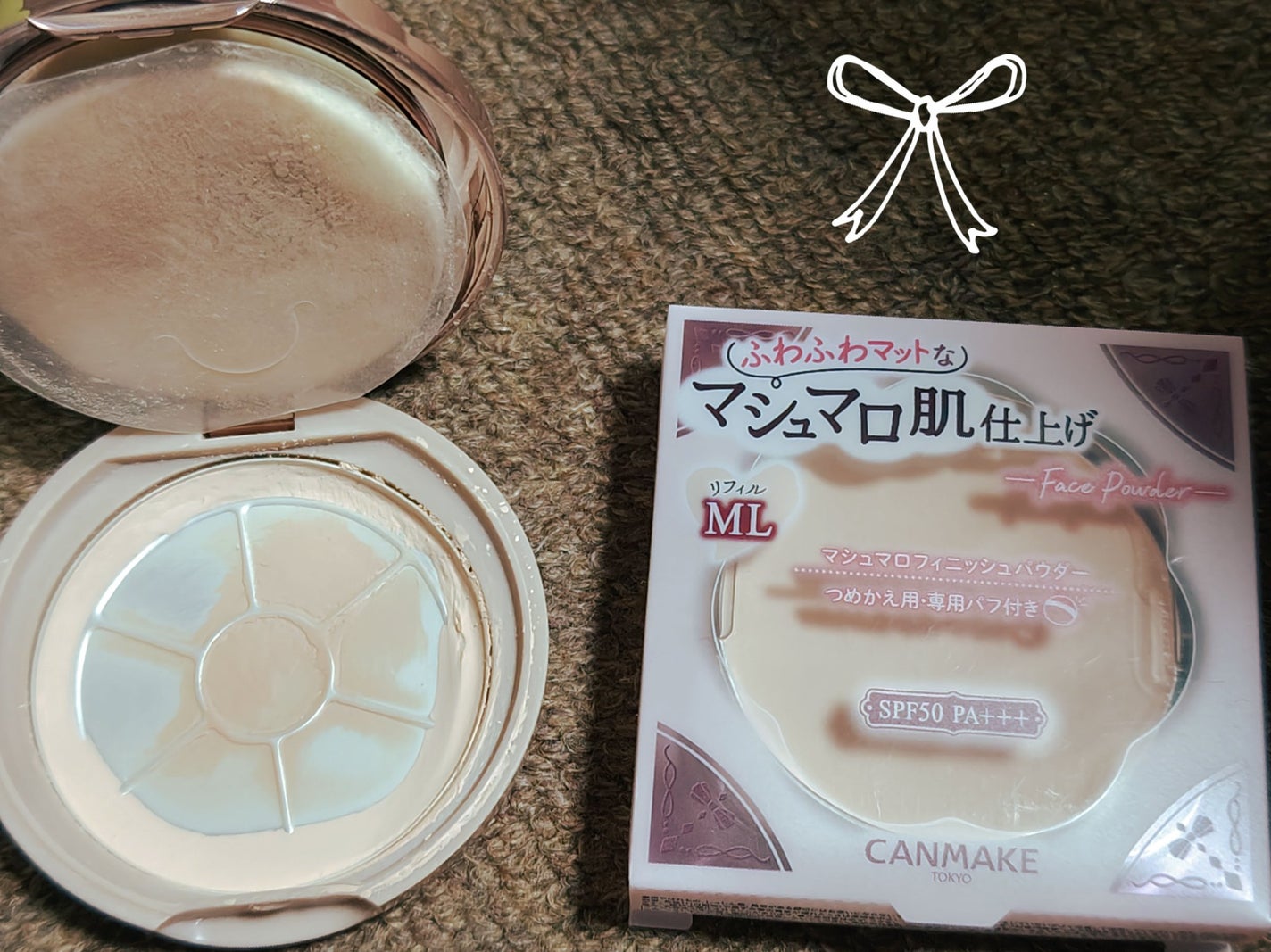 マシュマロフィニッシュパウダー/キャンメイク/プレストパウダーを使ったクチコミ(1枚目)