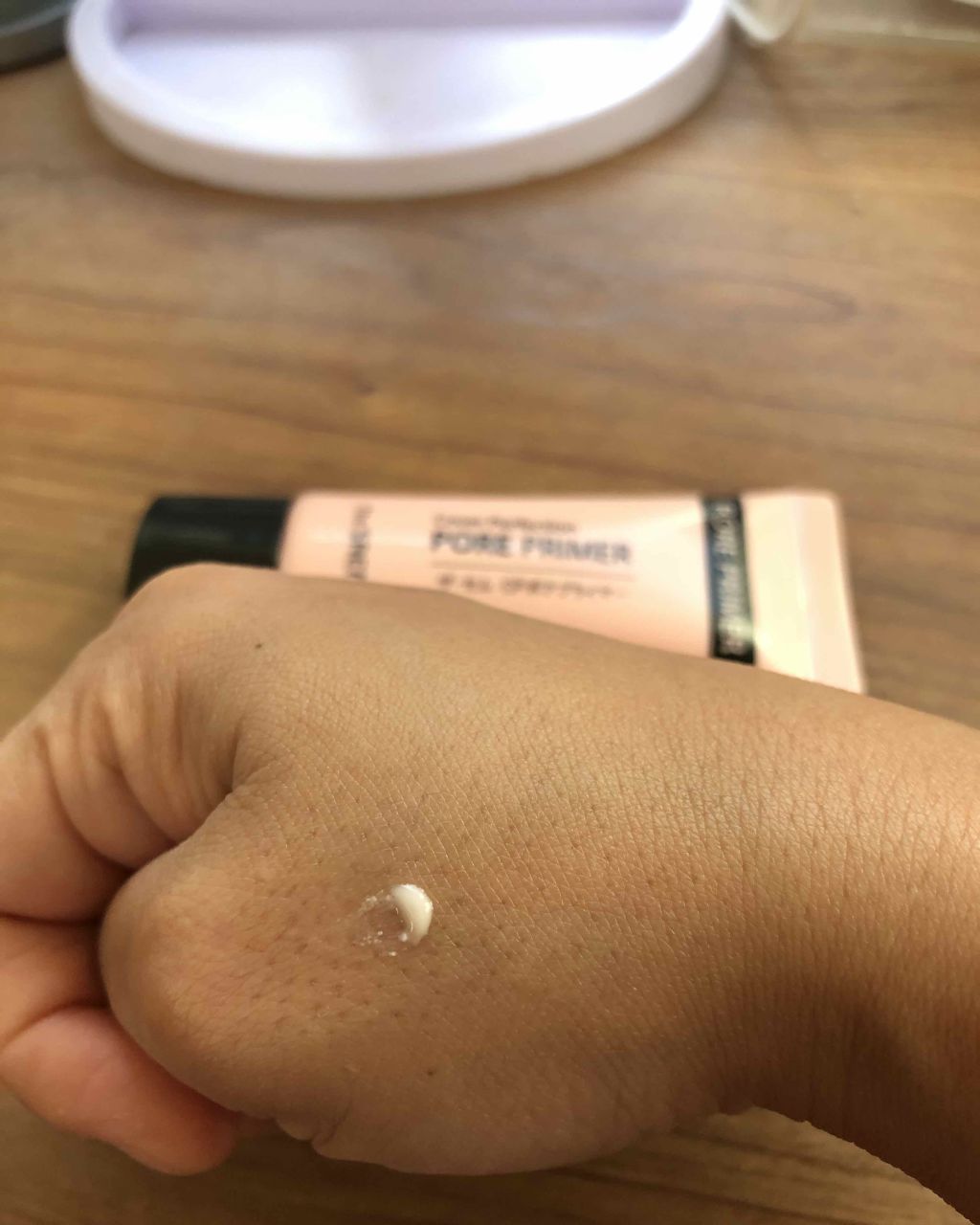 the SAEM ザ・セム CPポアプライマーのクチコミ「毛穴を埋めてくれるプライマーを探していて、店頭に置いてあったこちらを購入しました。
2枚目に手.....」（2枚目）