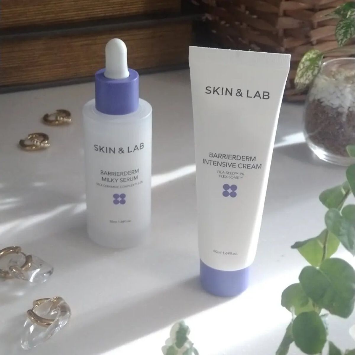 バリアダームミルキーセラム/SKIN&LAB/美容液を使ったクチコミ（1枚目）