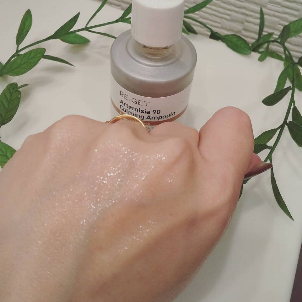 カワラヨモギ90カーミングアンプル/RE:GET/美容液を使ったクチコミ(3枚目)