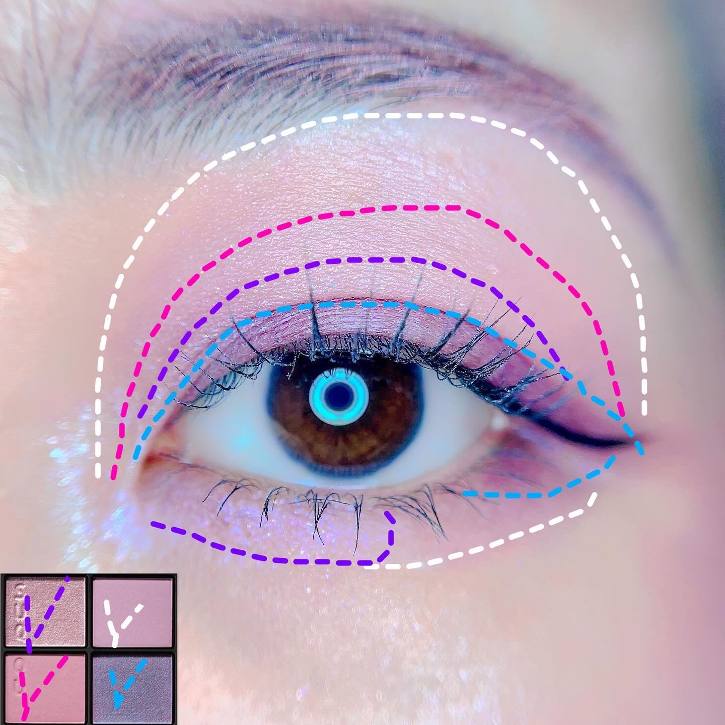 シークレットシェイプパレット/LUNASOL/パウダーチークを使ったクチコミ（2枚目）