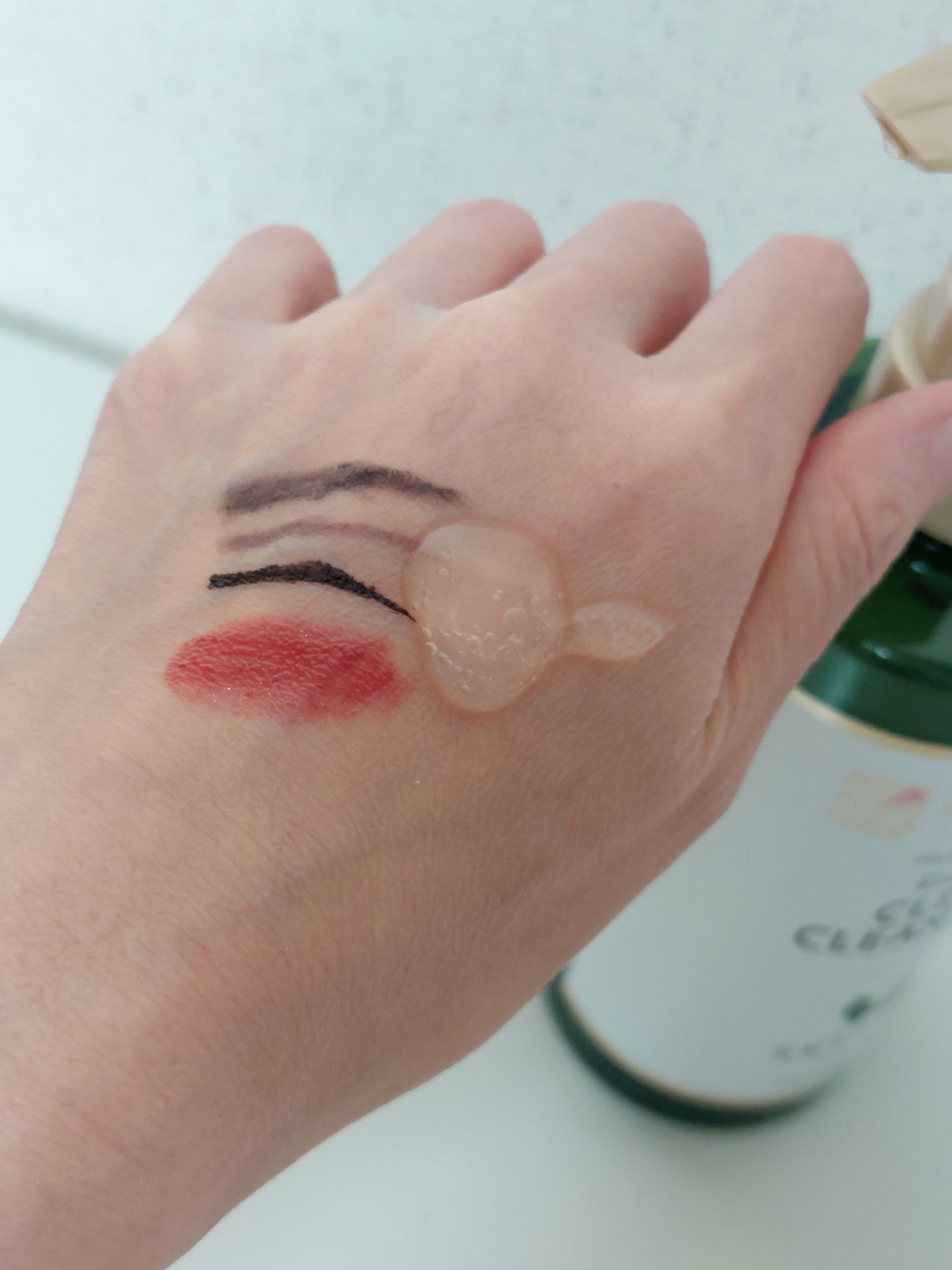 クリアクレンジング 京都宇治茶葉/世田谷コスメ/クレンジングジェルを使ったクチコミ(4枚目)