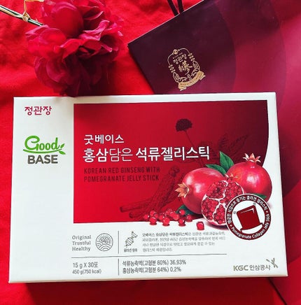 GoodBASE 紅参・ザクロスティック/正官庄/ドリンクを使ったクチコミ(4枚目)