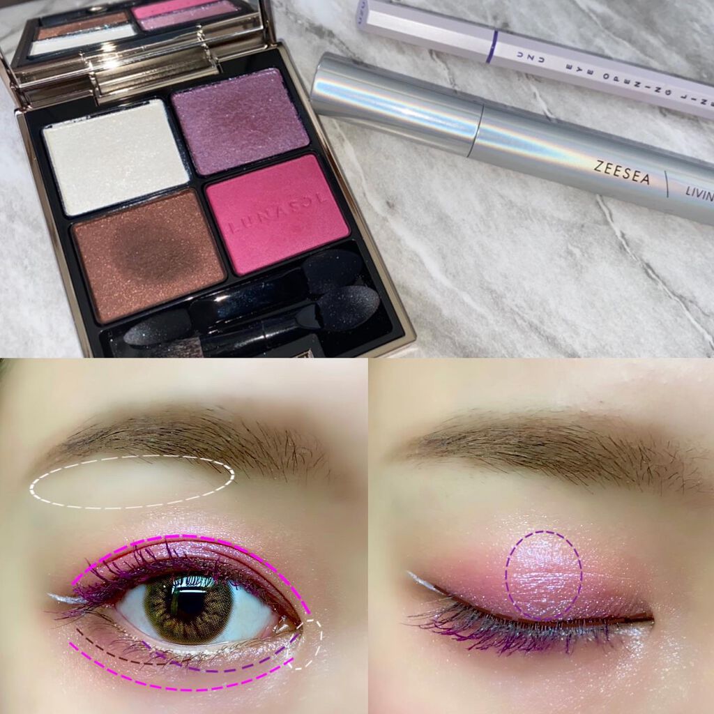 KAPI on LIPS 「LUNASOLアイカラーレーション#03バタフライウィングをつ..」(4枚目)