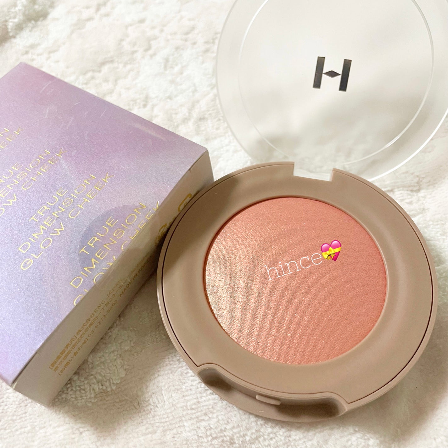 トゥルーディメンショングロウチーク/hince/パウダーチークを使ったクチコミ(1枚目)