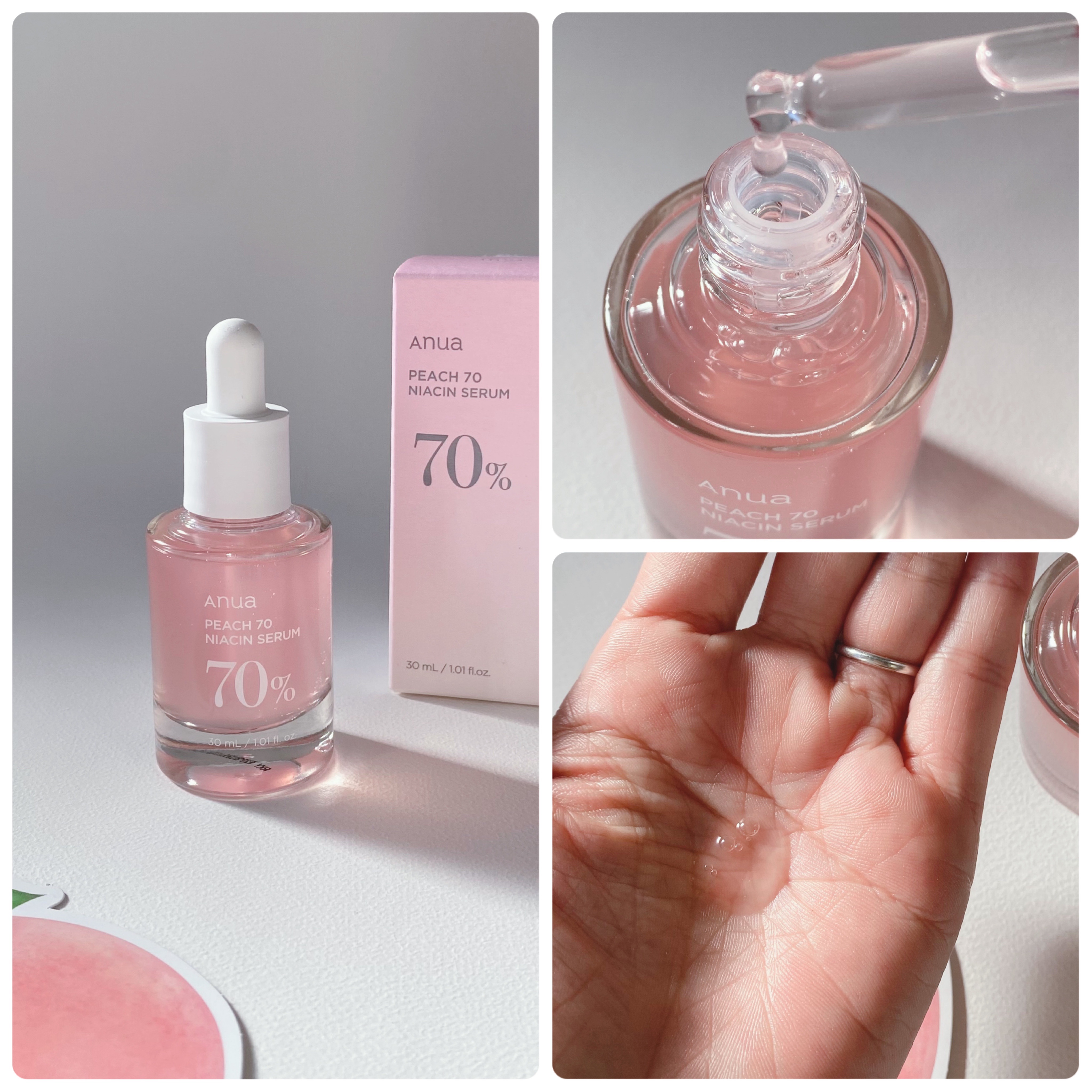 桃77%ナイアシンコンディショニングミルク/Anua/乳液を使ったクチコミ（3枚目）